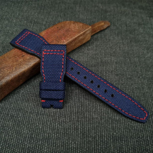 Navy Blue Cordura -red Stitching