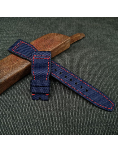 Navy Blue Cordura -red Stitching