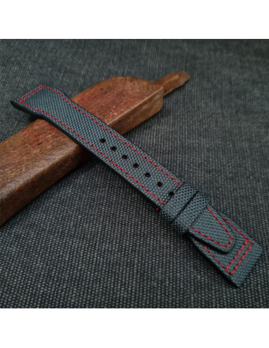 Grey Cordura- Red Stitching