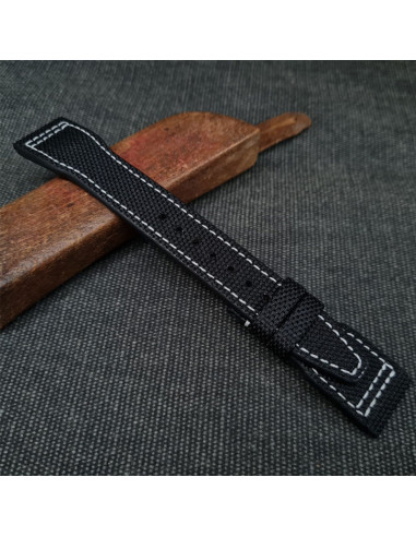 Cordura Negra-Hilo Blanco