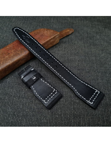 Cordura Negra-Hilo Blanco- Black Inner linner