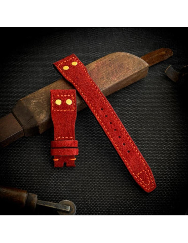 Red Saude watch strap