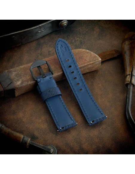 watchstraps in Genuine shark skin made by hand for Panerai Seiko