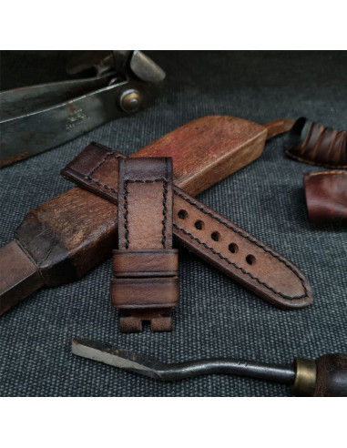 Plana Perforada Cuero "Patina Vintage"