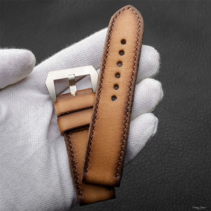 Alomada Cuero Patina Vintage. Estrecha