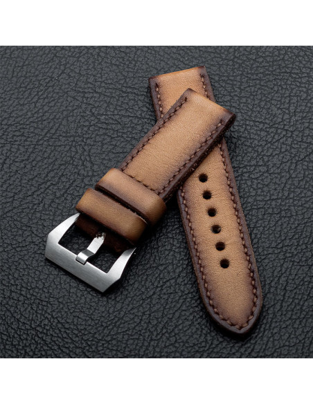 Padded dark brown "patina vintage"