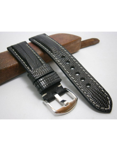 Tejus negro. Hilo Blanco