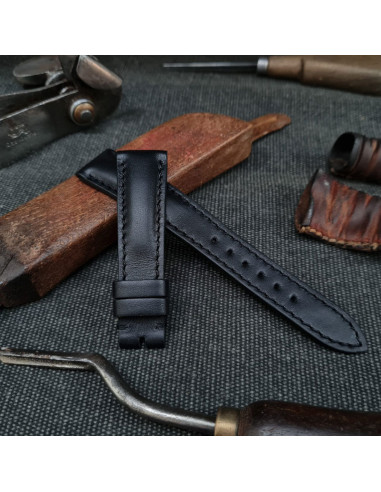 Padded black Calf -Stock